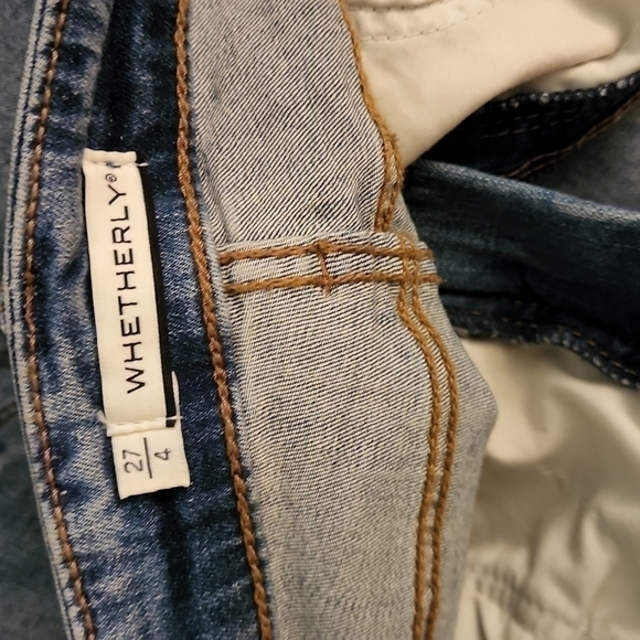 Whetherly Cooper Distressed High Waist Skinny Jeans in Medium Brienz - Picture 4 of 14